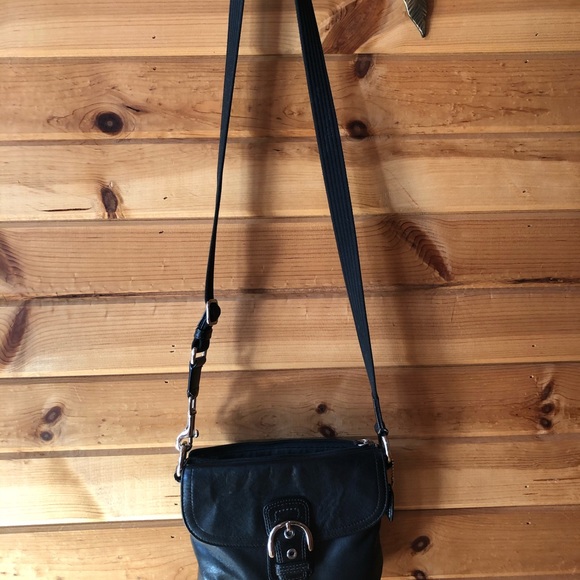 Coach Crossbody Bag -Black w/silver hardware - Picture 13 of 16